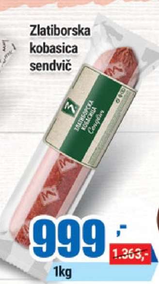 Zlatiborska kobasica sendvič