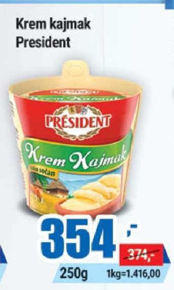 Krem kajmak President