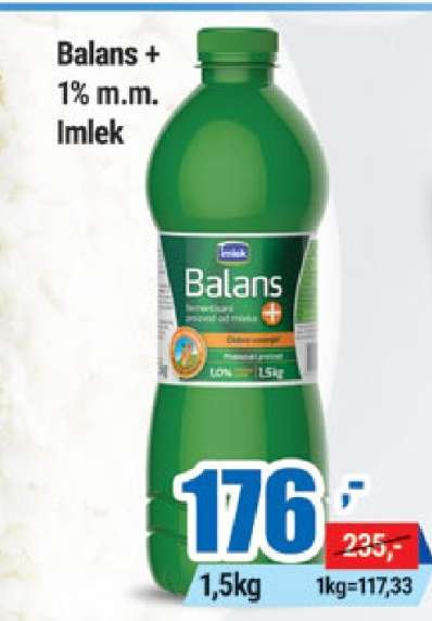 BALANS + 1 % m.m. Imlek