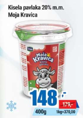 Kisela pavlaka 20% m.m. Moja Kravica