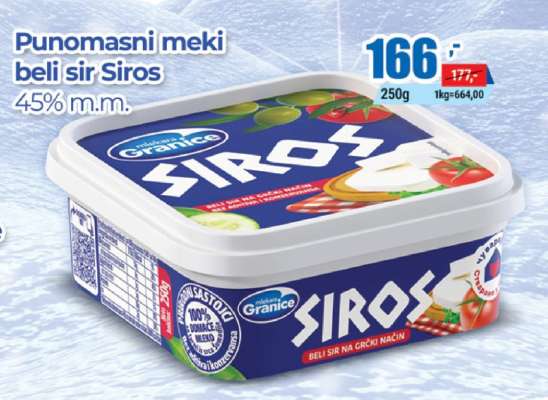 Punomasni meki beli sir Siros