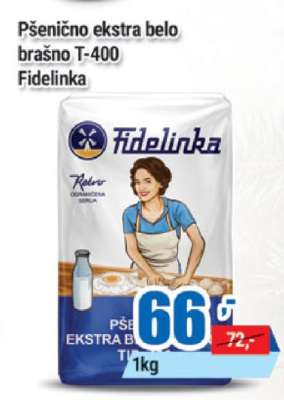 Pšenično ekstra belo brašno T-400 Fidelinka