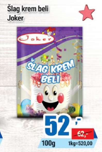Šlag krem beli