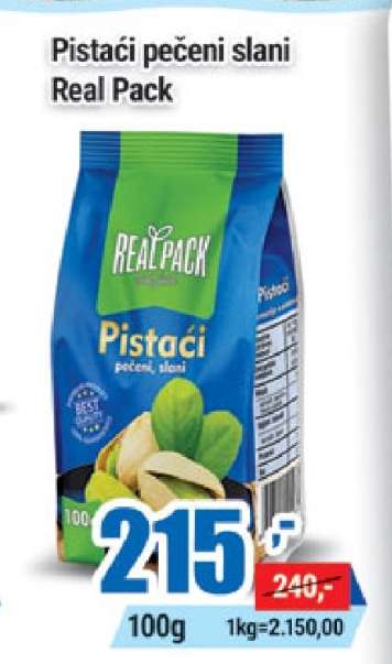 Pistáci pečeni slani