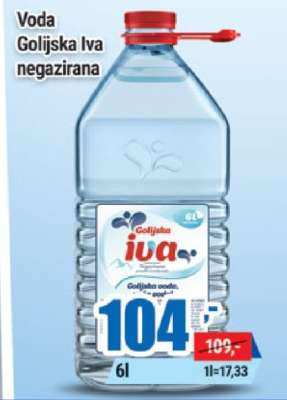 Voda Golijska Iva negazirana
