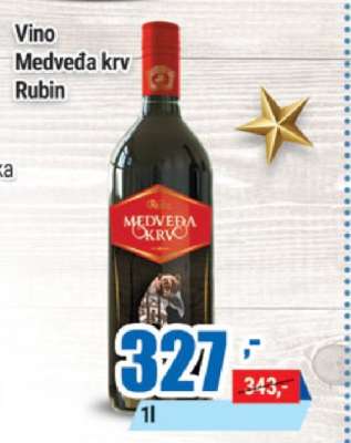 Vino Medveđa krv Rubin