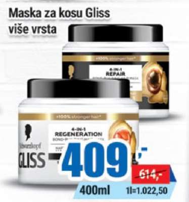 Maska za kosu Gliss