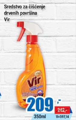 Sredstvo za čišćenje drvenih površina Vir