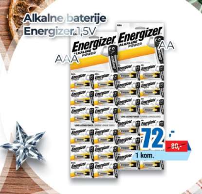 Alkalne baterije Energizer 1,5V