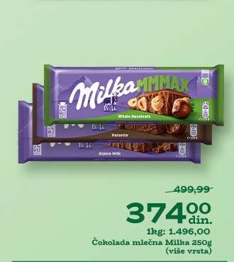 Čokolada mlečna Milka 250g