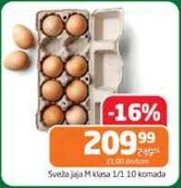 Sveža jaja M klasa 1/1 10 komada