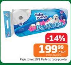 Papír toalet 10/1 Perfetto baby powder