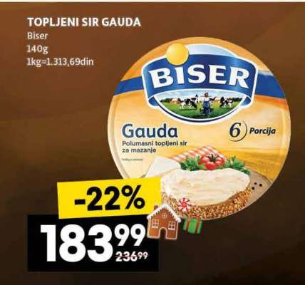 TOPLJENI SIR GAUDA