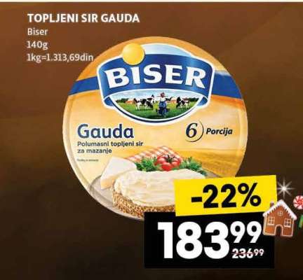 TOPLJENI SIR GAUDA