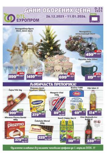 Europrom katalog - 26.12.2025 - 11.01.2026.