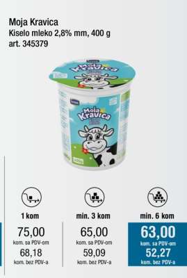 MOJA KRAVICA KISELO MLEKO