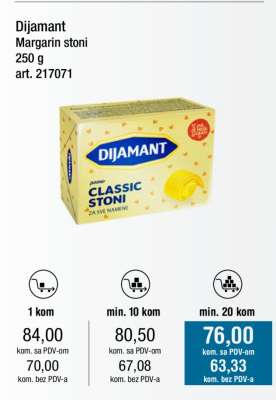Dijamant Margarín stoni