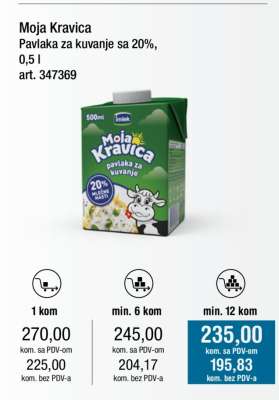 MOJA KRAVICA PAVLAKA ZA KUVANJE