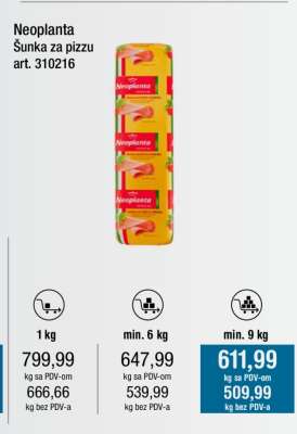 Neoplanta Šunka za pizzu