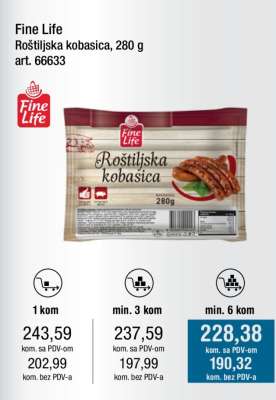 Fine Life Roštiljska kobasica