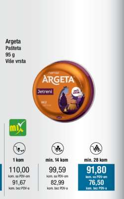 ARGETA PAŠTETA