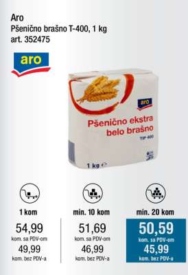 Aro Pšenično brašno T-400, 1 kg