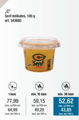 Senf delikates, 100 g