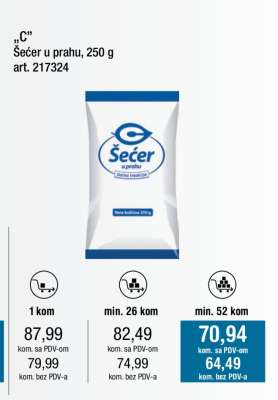 šećer u prahu 250 g