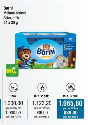 Barni Mekani biskvit čoko, milk