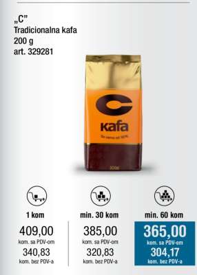 „C” Tradicionalna kafa