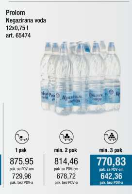 Prolom Negazirana voda 12x0,75 l