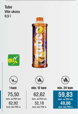 Tube Više ukusa 0,5 l