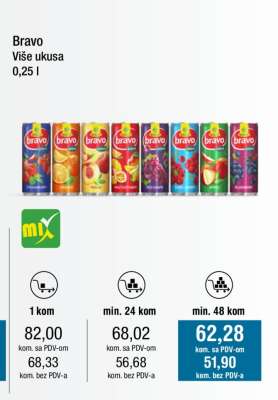 Bravo Više ukusa 0,25 l