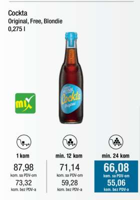 Cockta Original, Free, Blondie