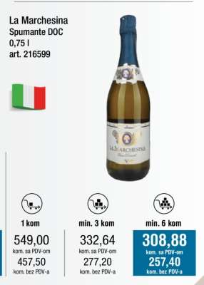 La Marchesina Spumante DOC 0,75 l