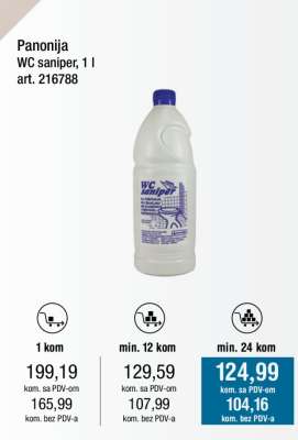 Panonija WC saniper, 1 l