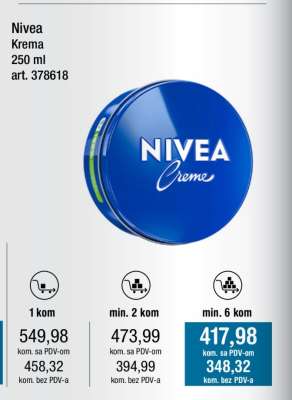 Nivea krema