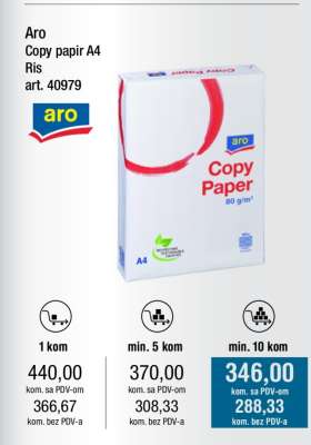 Aro Copy papir A4 Ris