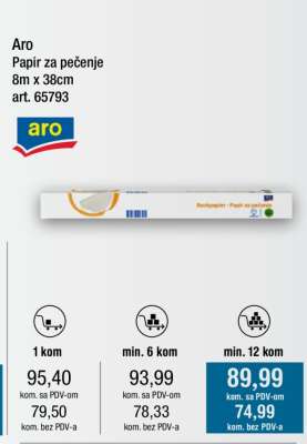 Aro Papir za pečenje
