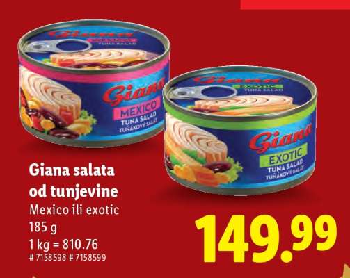 Giana Salata od tunjevine