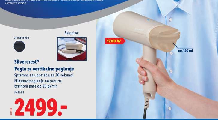 Silvercrest Pegla za vertikalno peglanje