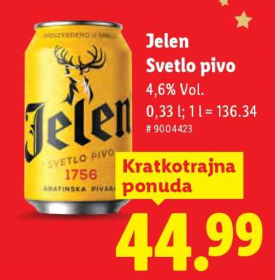 Jelen Svetlo pivo