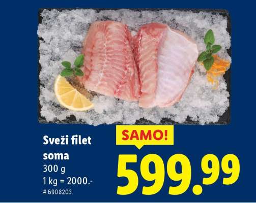 Svěží filet soma