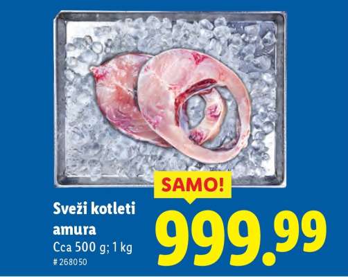 Sveži kotleti amura