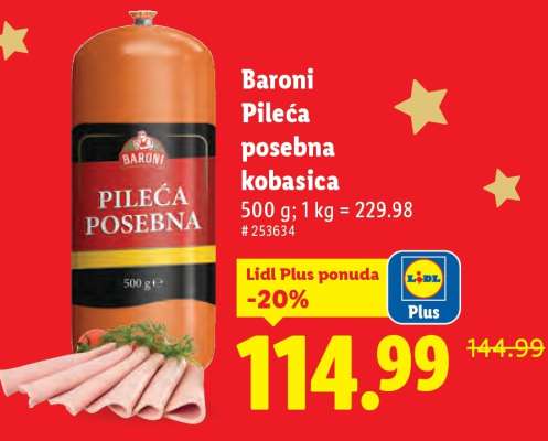 Baroni Pileća posebna kobasica