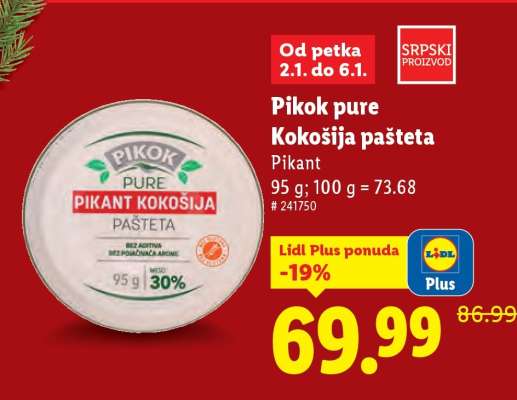Pikok Pure Kokošija pašteta