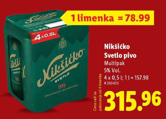 Nikšićko Svetlo pivo