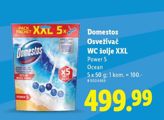 Domestos Osveživač WC šolje XXL