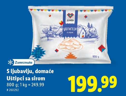 S ljubavlju, domaće Uštipci sa sirom