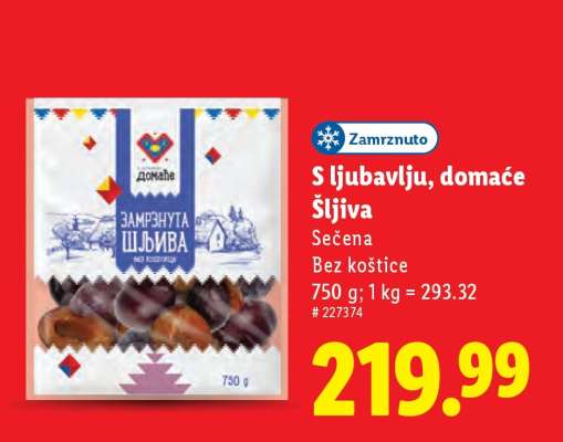 S ljubavlju, domaće Šljiva